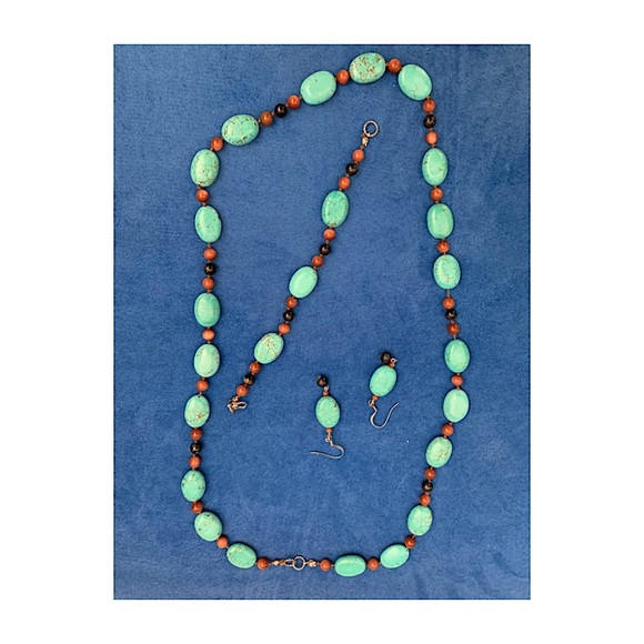 Jewelry - Trio - handmade necklace, bracelet and earrings.